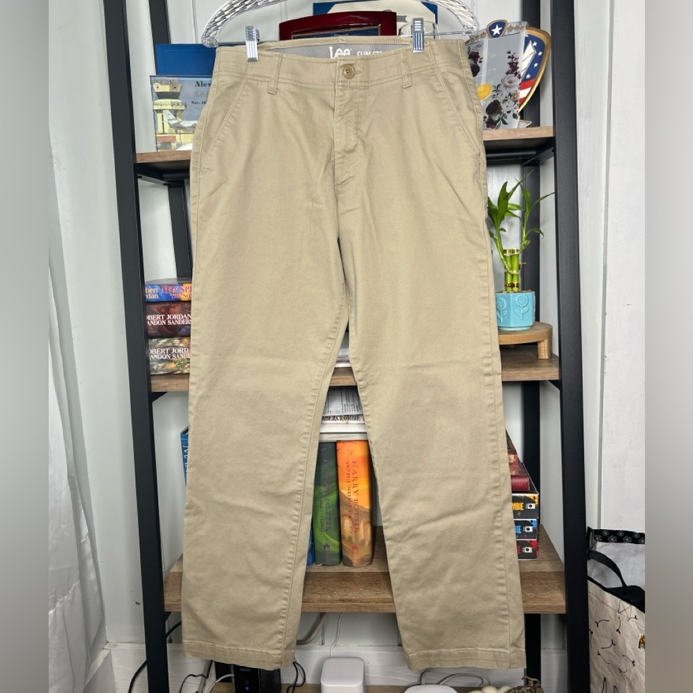 Lee Men's Tan slim straight pants